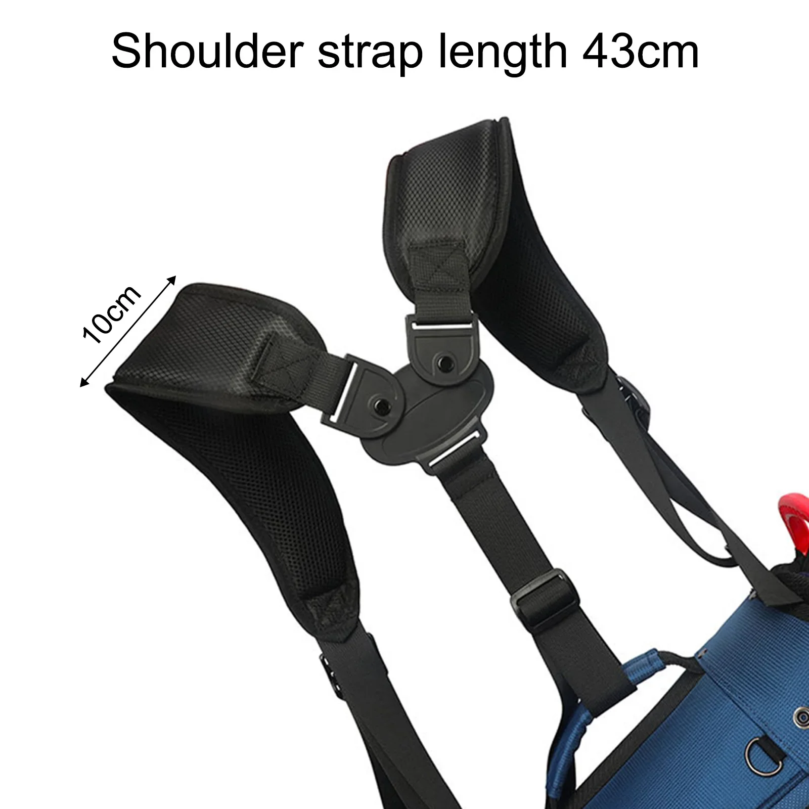 Nylon sostituibile impermeabile per cinghie per sacche da golf Spalle 43 * 10 cm Accessori Resistente all'usura sostituibile e facile da sostituire