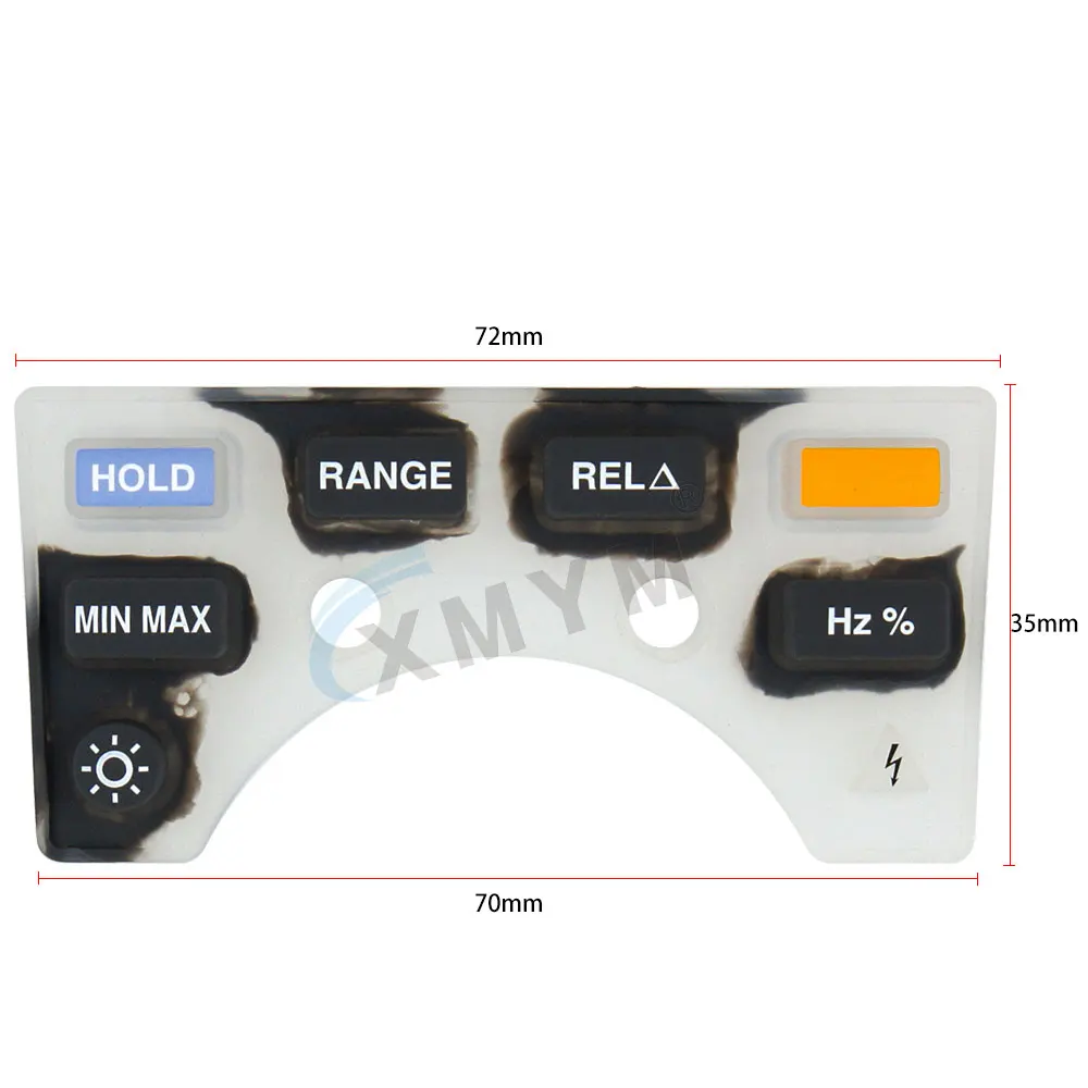 

For Fluke 17B MAX Multimeter Keypad Button Silicone Key Replacement and Repair Parts