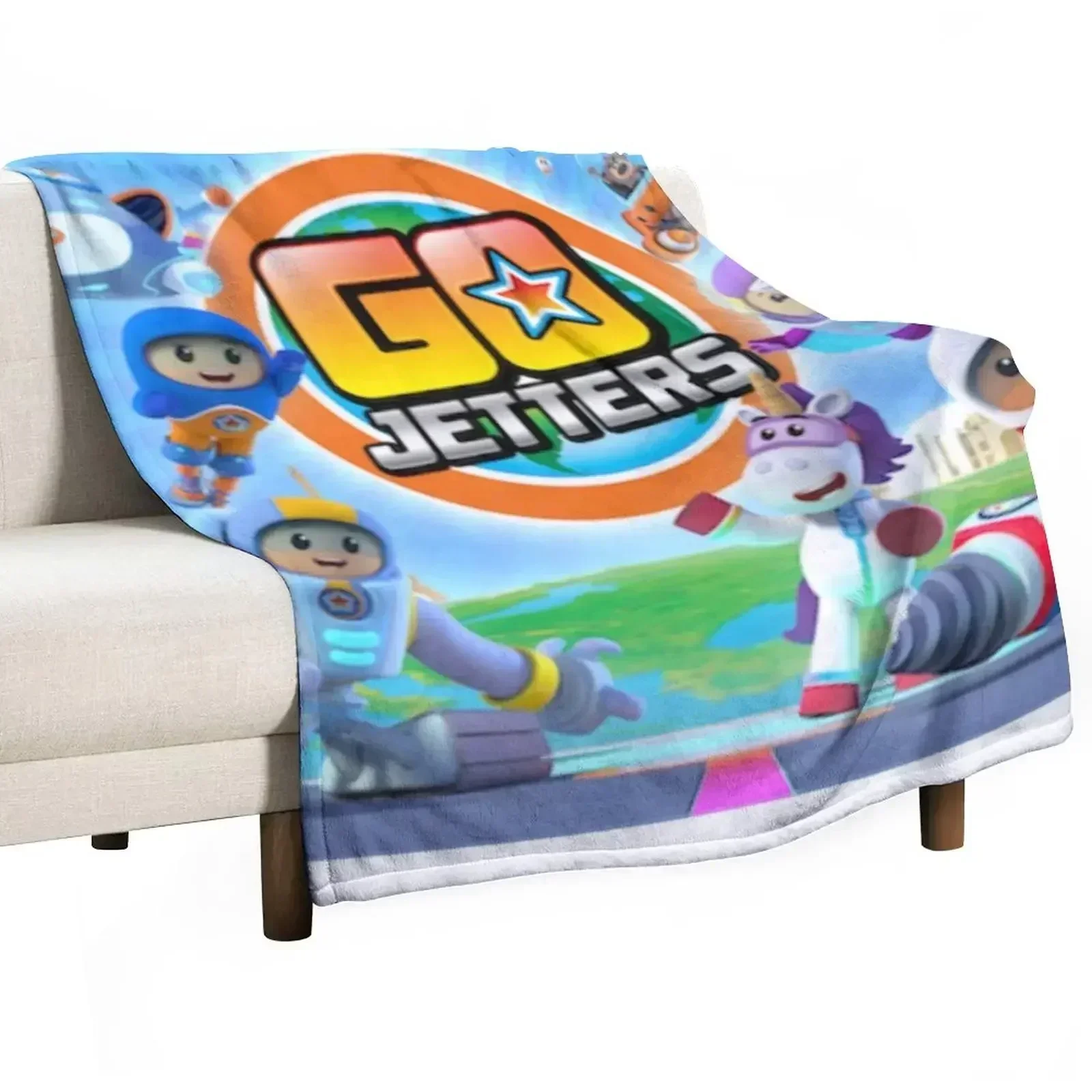 Go Jetters Design Throw Blanket For Decorative Sofa Sofa Sofa Quilt Single Blankets