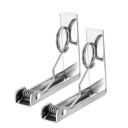 2PCS Home Stainless Steel Table Cloth Tables Cover Clips Fixing Clip Holder Clamps Party Tool Anti-slip Clip Outdoor Windproof