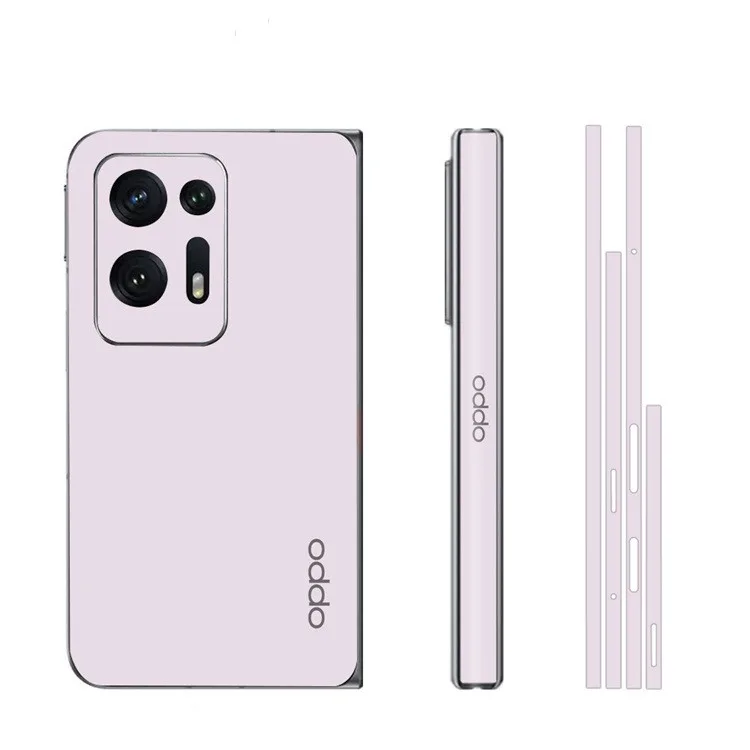 3M Colorful Anti-Scratch Sticker For OPPO Find N2 Back+Hinge +Side Full Cover Film Skin For For OPPO Find N