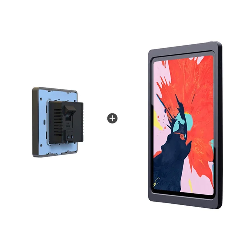 

Магнитное настенное крепление с чехлом для зарядки для iPad 12,9 дюйма, 3-го / 4-го / 5-го / 6-го поколения PoE и быстрой зарядки постоянного тока до 18 Вт