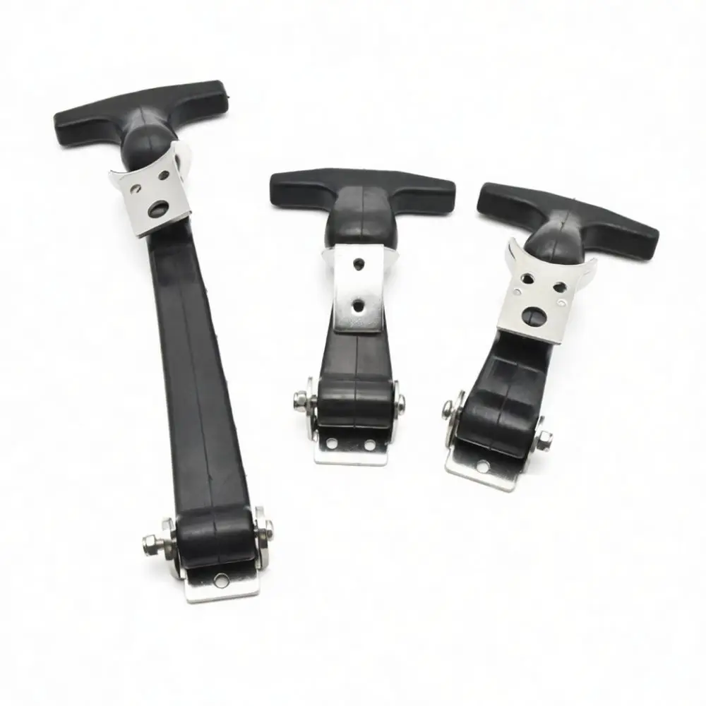 Flexible T Handle Toggle Latch Rubber Draw Catch Vibration Damper For Outdoor Camping Cooler Box Cabinets Door Hardware