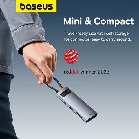 Baseus 7-в-1 Gen 2 USB C HUB 4K при 60 Гц HDMI 3* USB 3.0 PD 100 Вт порт Type C картридер SD/TF для Macbook iPad M2 M1 Steam Deck топ 6 станция dex samsung - №4