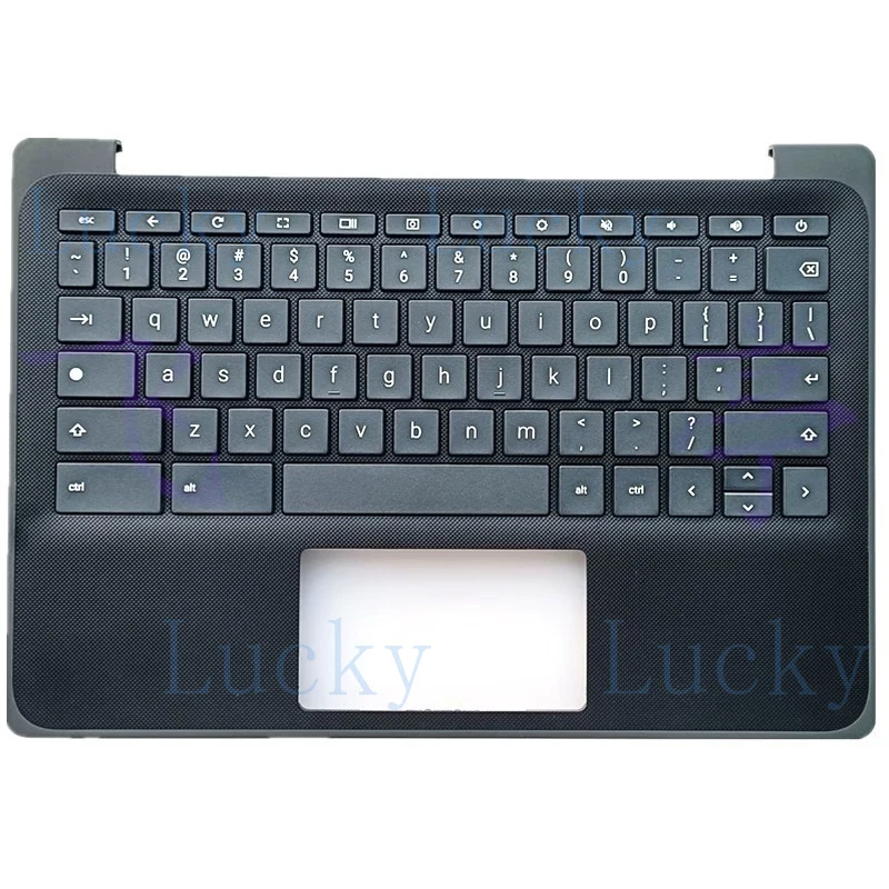 f  New Palmrest Upper Case US Keyboard For HP Fortis 11 inch G10 Chromebook Laptop
