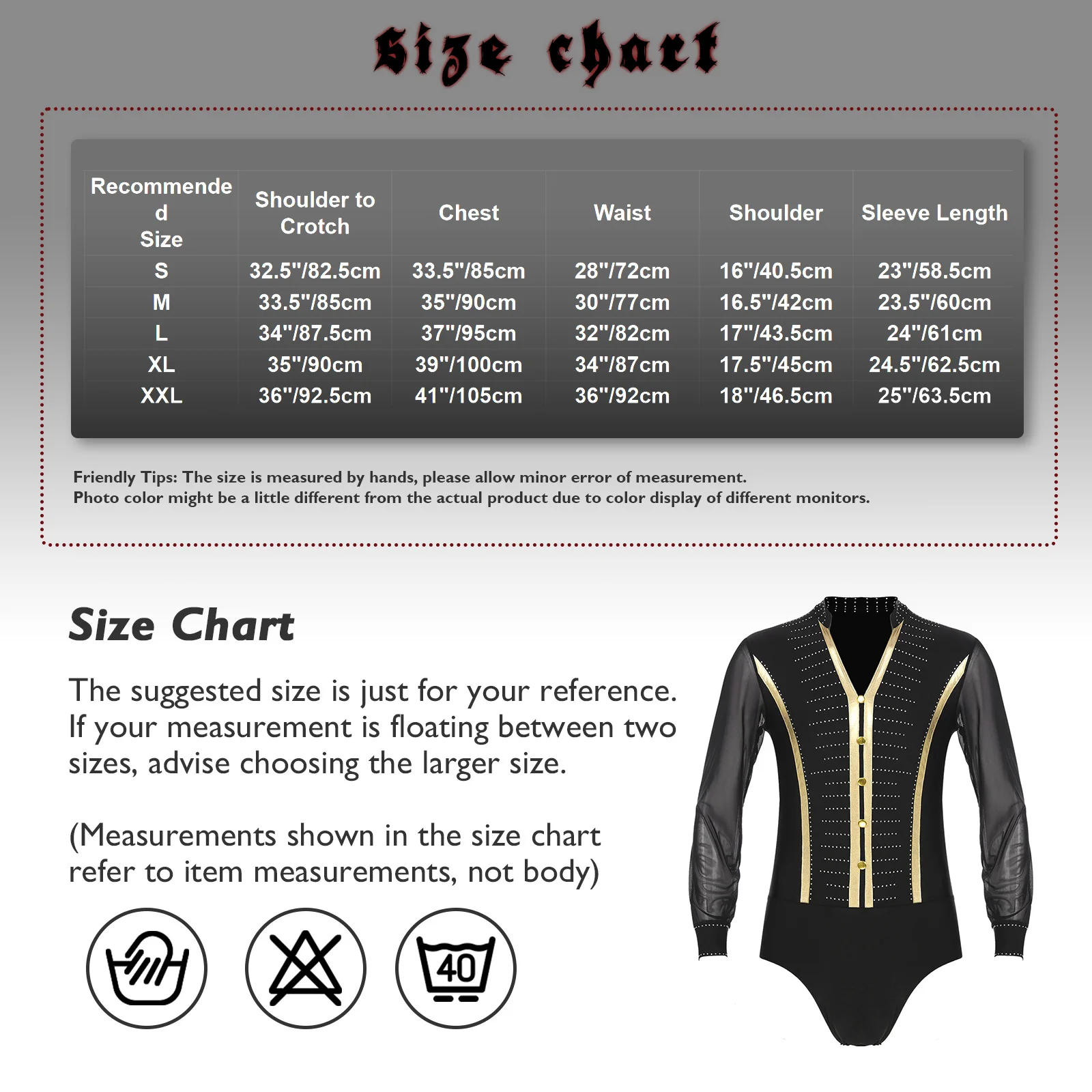 Man Rhinestones Latin Dance Wear Shirt Bodysuit Ballroom Cha Cha Rumba Dance Costumes Long Sleeves Bodysuit Latin Practice Wear