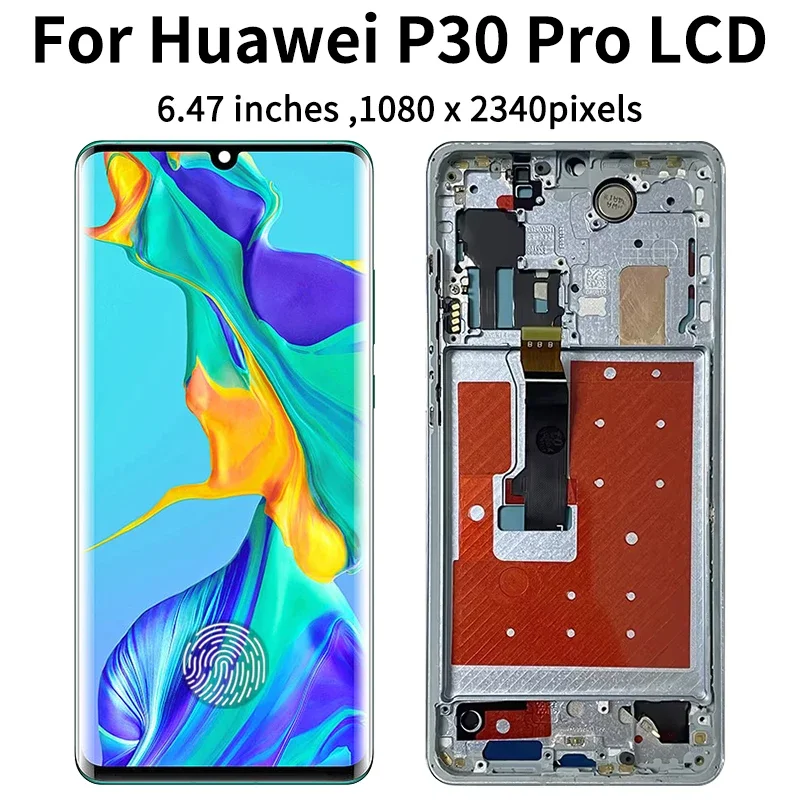 6.47“Super AMOLED For Huawei P30 Pro Display Touch Screen