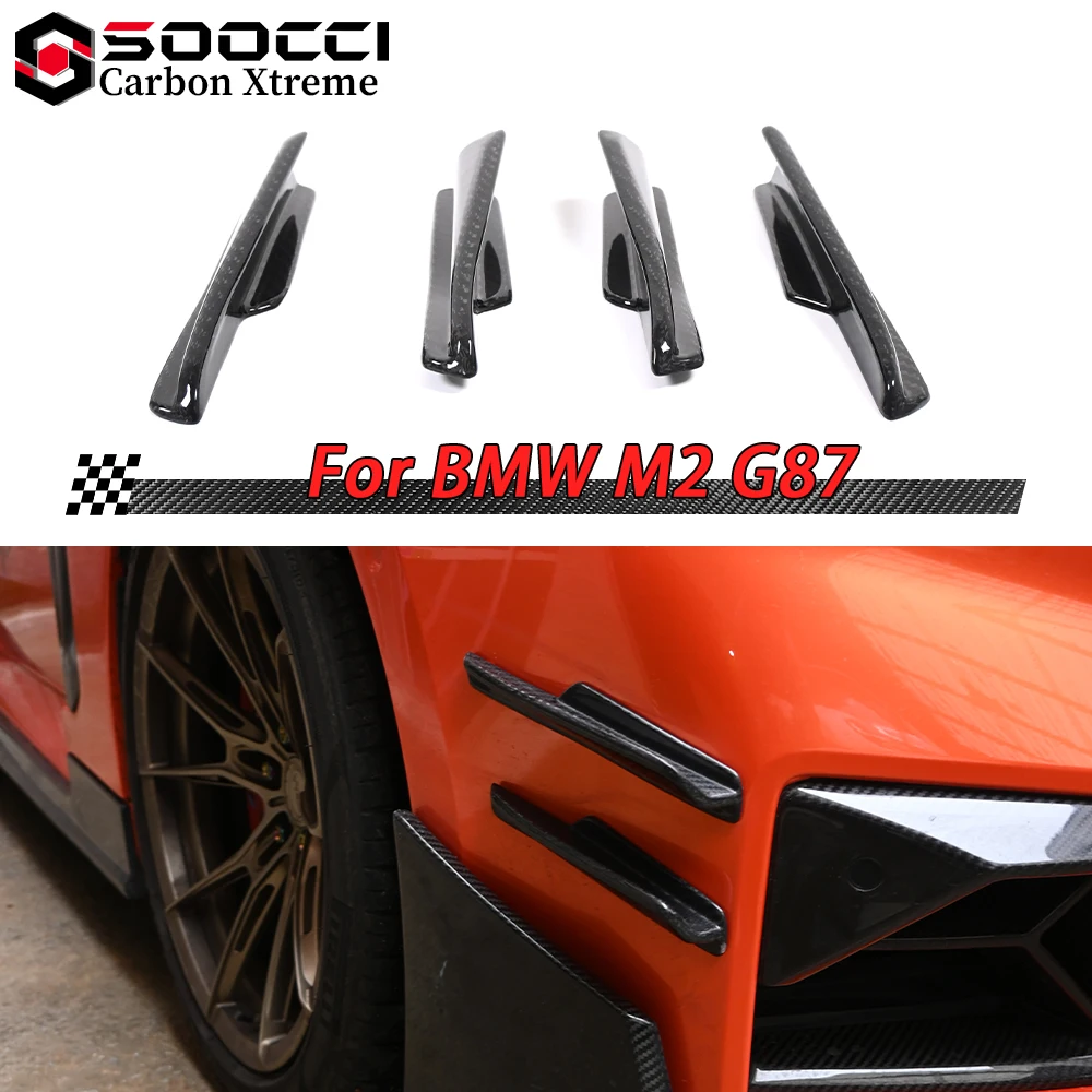 

Настоящие сухие канады из углеродного волокна в стиле SK для BMW M2 G87, индивидуальный передний сплиттер, диффузор, спойлер для губ, комплекты кузова с утиным крылом