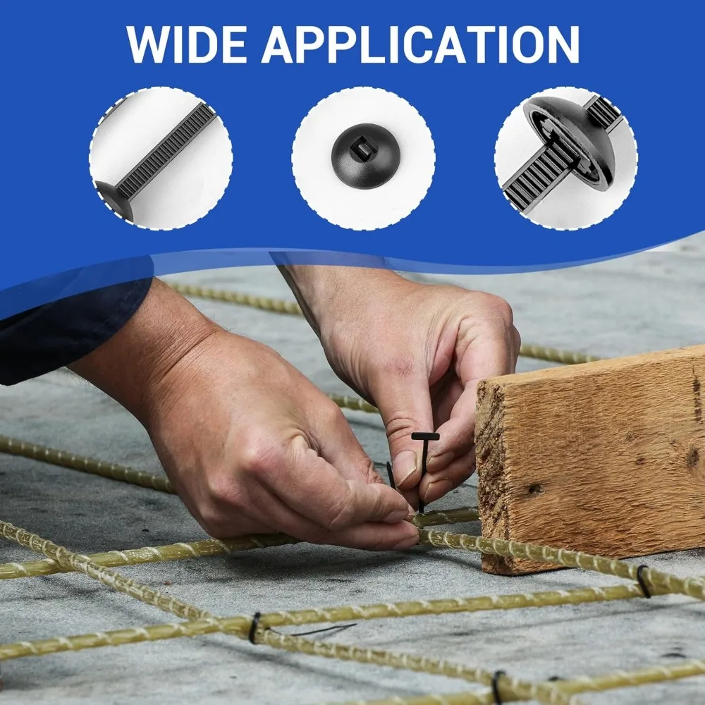 ชุดสายรัดเคเบิลไนลอนอเนกประสงค์ 261 ชิ้น - สายรัดไนลอนอเนกประสงค์พร้อมดีไซน์แบบกระดุม, สายรัดเคเบิลพร้อมที่ตัดสายแบบเรียบ