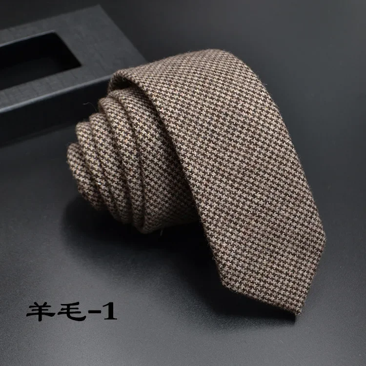 Spot Wool Tie Personalized Men's Tie Korean Edition Group Tie Direct Sales