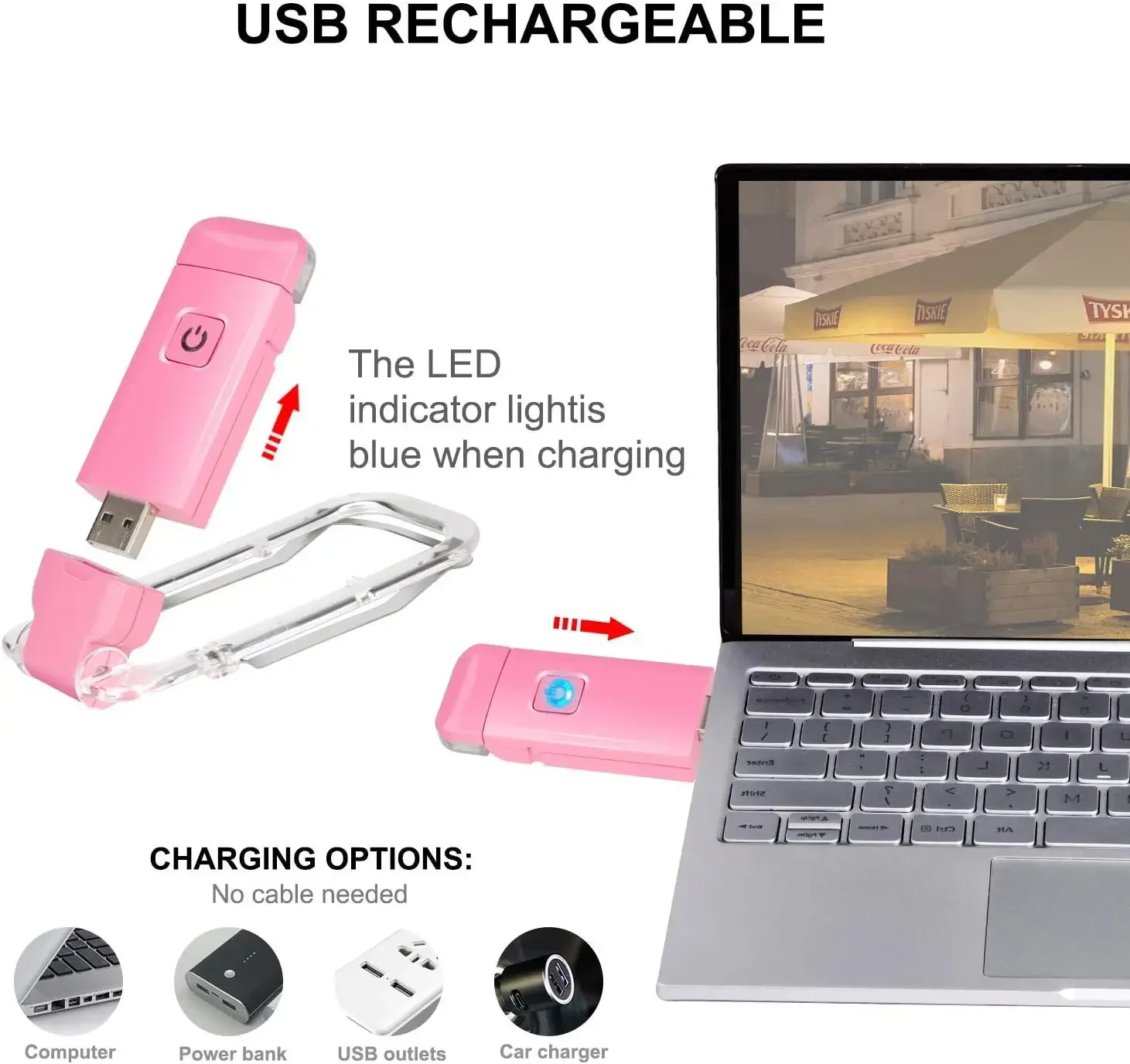 LED USB Rechargeable Book Light Reading Light Eye Protection Night Light Portable Clip Desk Light Bookmark Read Light Night Lamp