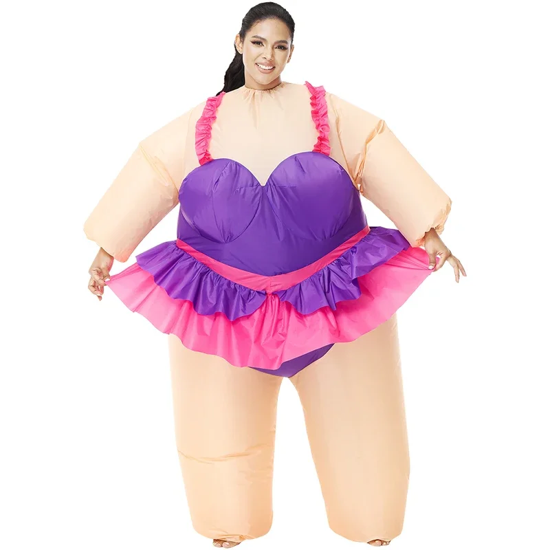 Adult Sumo Ballet Clown Inflatable Costumes Purim Halloween Christmas Anime Cosplay Costume Scary Mascot Party Dress Funny Suit