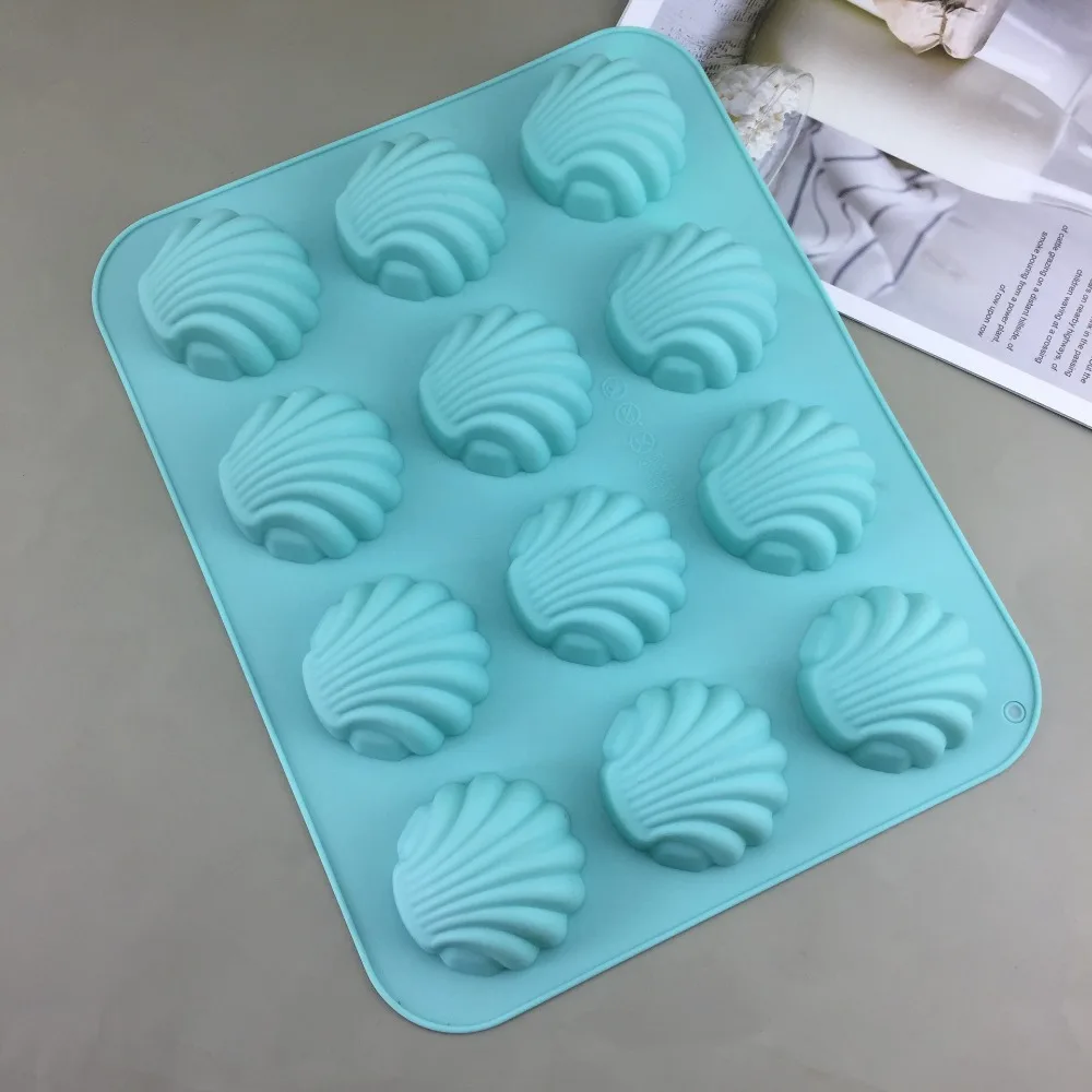 DIY Baking Cake Mold Food Grade Silicone Madeleine Mold Pastry Mold Scallop Cookie Cutter Durable Rust Bake