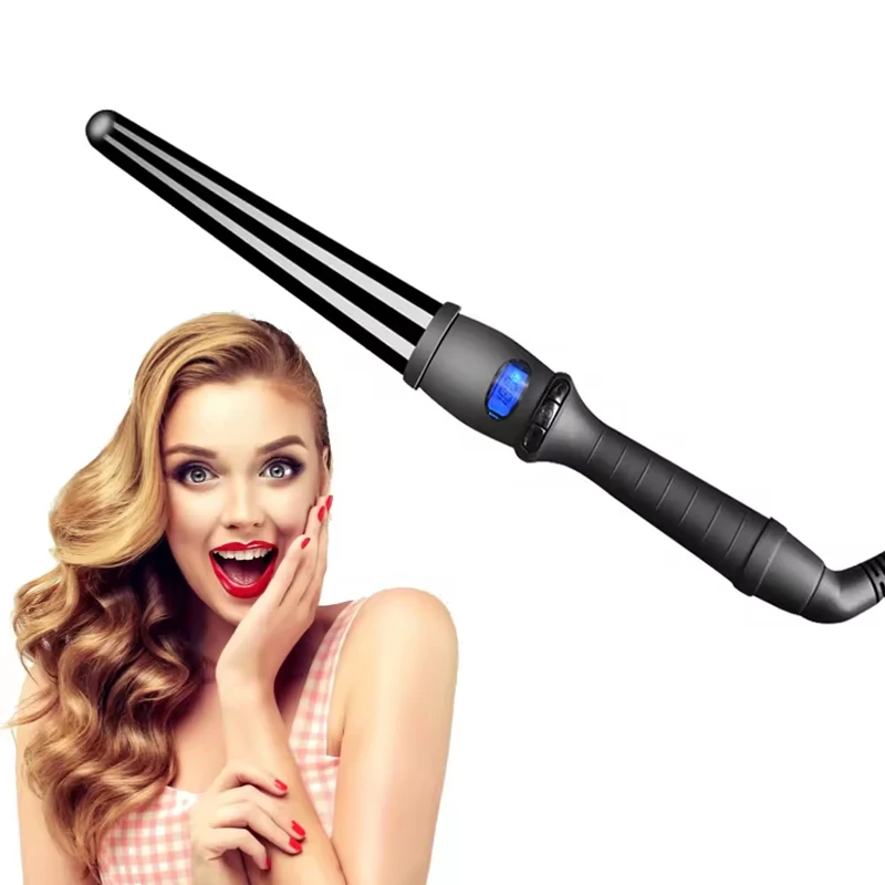 Portable 360 Ceramic Magic Electric Hair Curler Led Thin Professional Curling Iron Set Wand Hair Curler