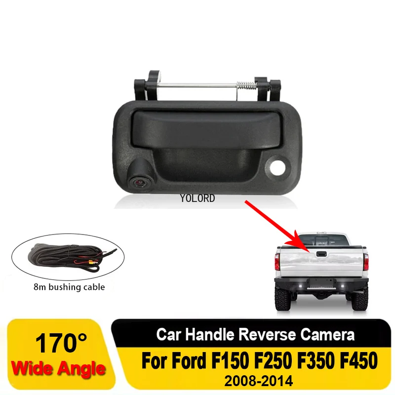 

AHD 1080P NTSC Пикап Ручка задней двери Камера заднего вида для Ford F150 F250 F350 F450 2008-2014 Водонепроницаемая резервная камера