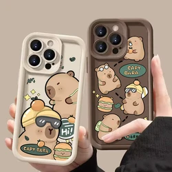 Cute Capybara Silicone Soft Phone Case For Xiaomi Redmi Note 14 13 12 11 Pro Plus 5G 12S 11S Redmi 13C 14C Shockproof Back Cover