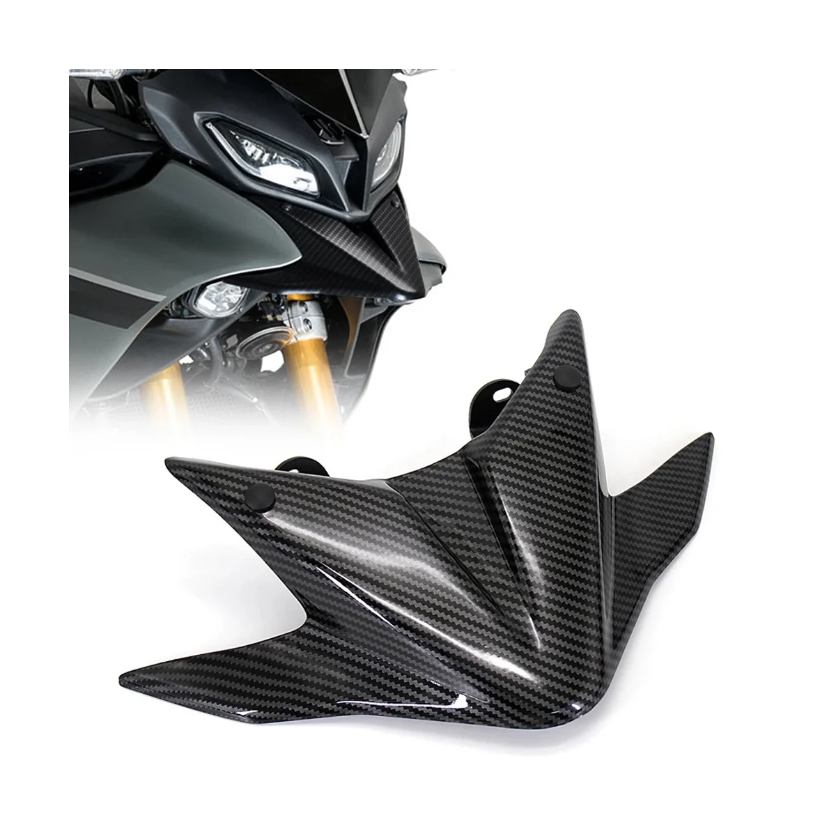 Beak Nose Cone Extension Cover Extra Carbon Fiber Texture Front Wheel for Tracer 9 TRACER 900 GT