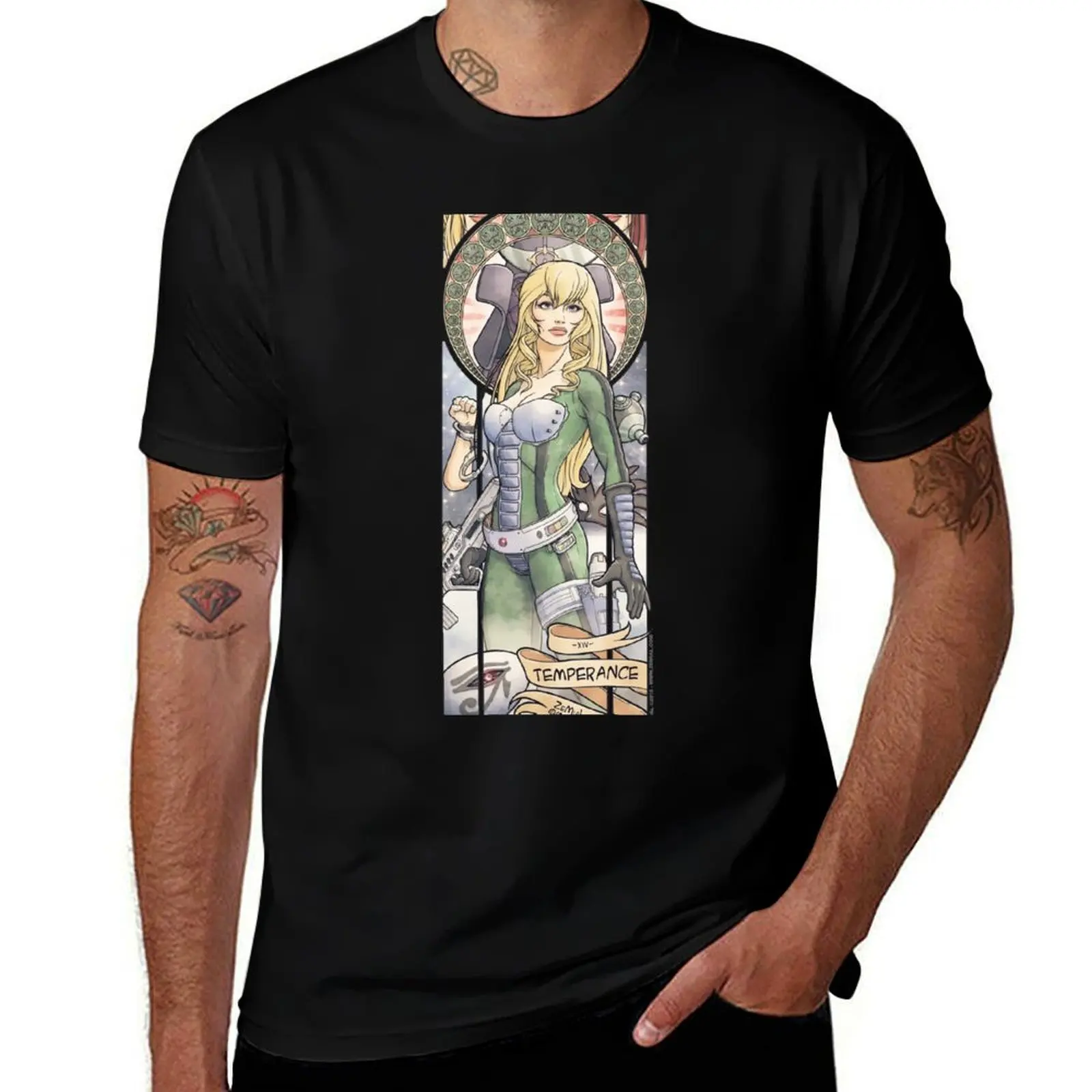 XIV - TEMPERANCE (ZeMiaL) Функциональная повседневная футболка с коротким рукавом