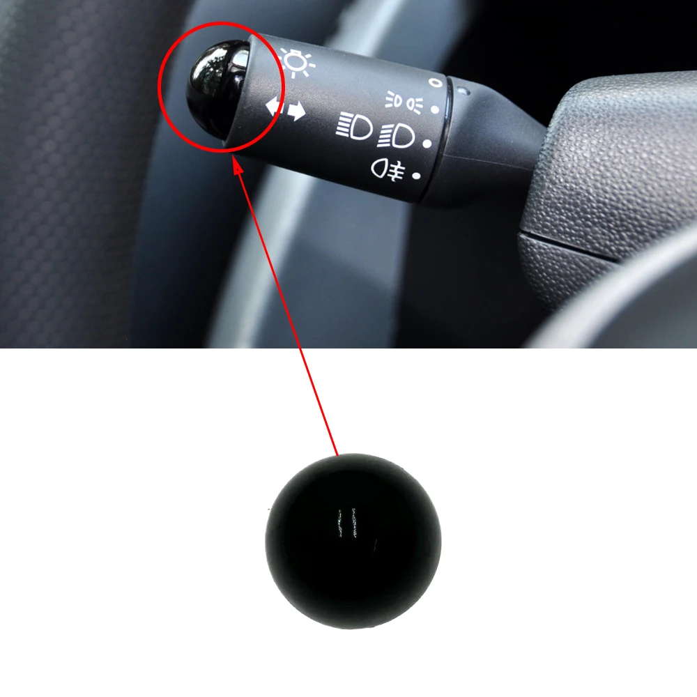 

Dial Lamp Switch Cover Fit for Benz Smart Fortwo 451 2009-2014 Car Wiper Gear Cap Decorative Car Styling Black