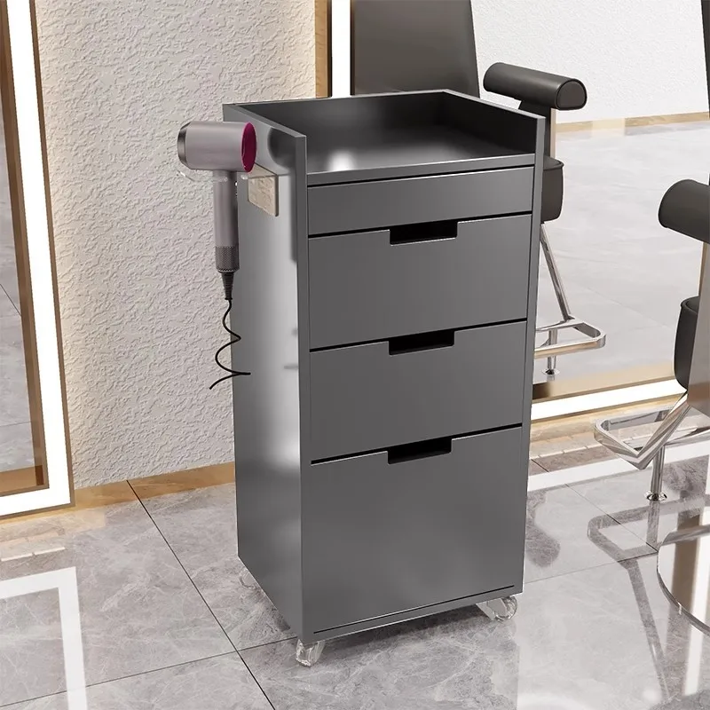 

Factory Direct Eco-friendly Modern Stainless Steel Barber & Beauty Salon Tool Cabinet with 4-Wheel Storage and Salon Trolley