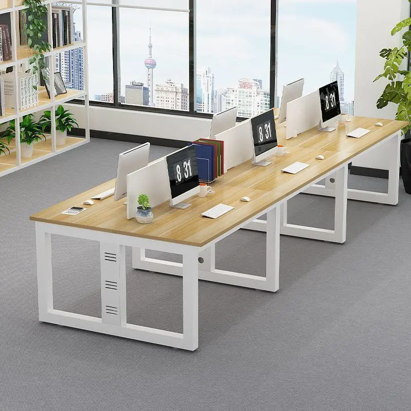 

Office Desk and Chair Combination Simple Modern Office Staff Computer Desk 4/6 Person Workstation
