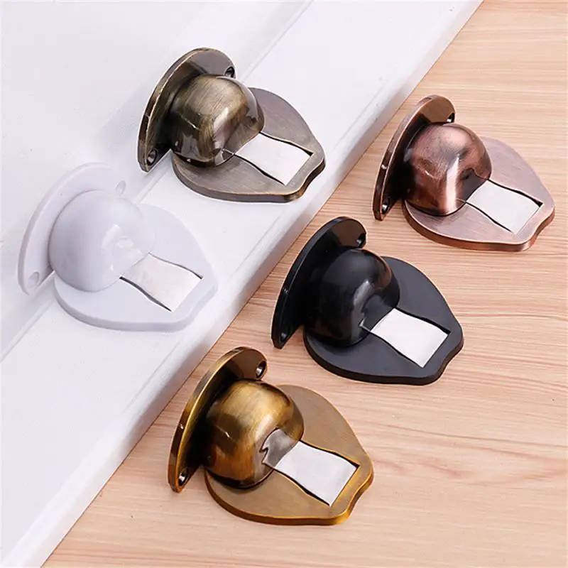 Magnetic Door Stops Hidden Door Holders Catch Floor Hidden Doorstop 304 Stainless Steel Door Stopper Nail-free Doorstop