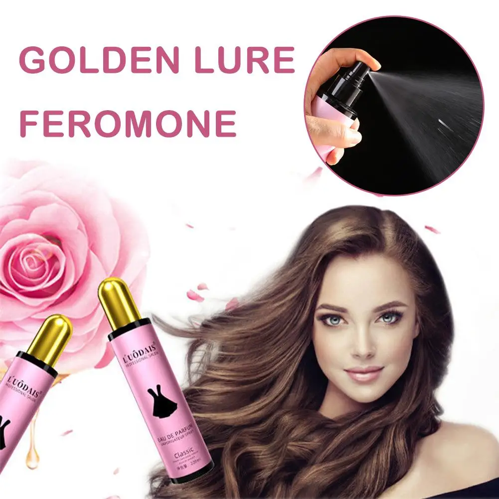 L\'UODAIS Golden Lure Feromone Hair Spray Golden Lure Pheromone Hair Oil Long Lasting Hair Perfume Oil Improve Dry Frizzy