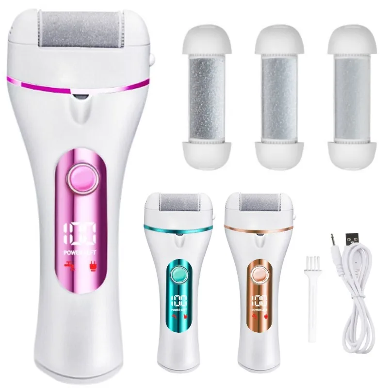 New electric foot file digital display electric USB waterproof washing and grinding pedicure to remove calluses and dead skin