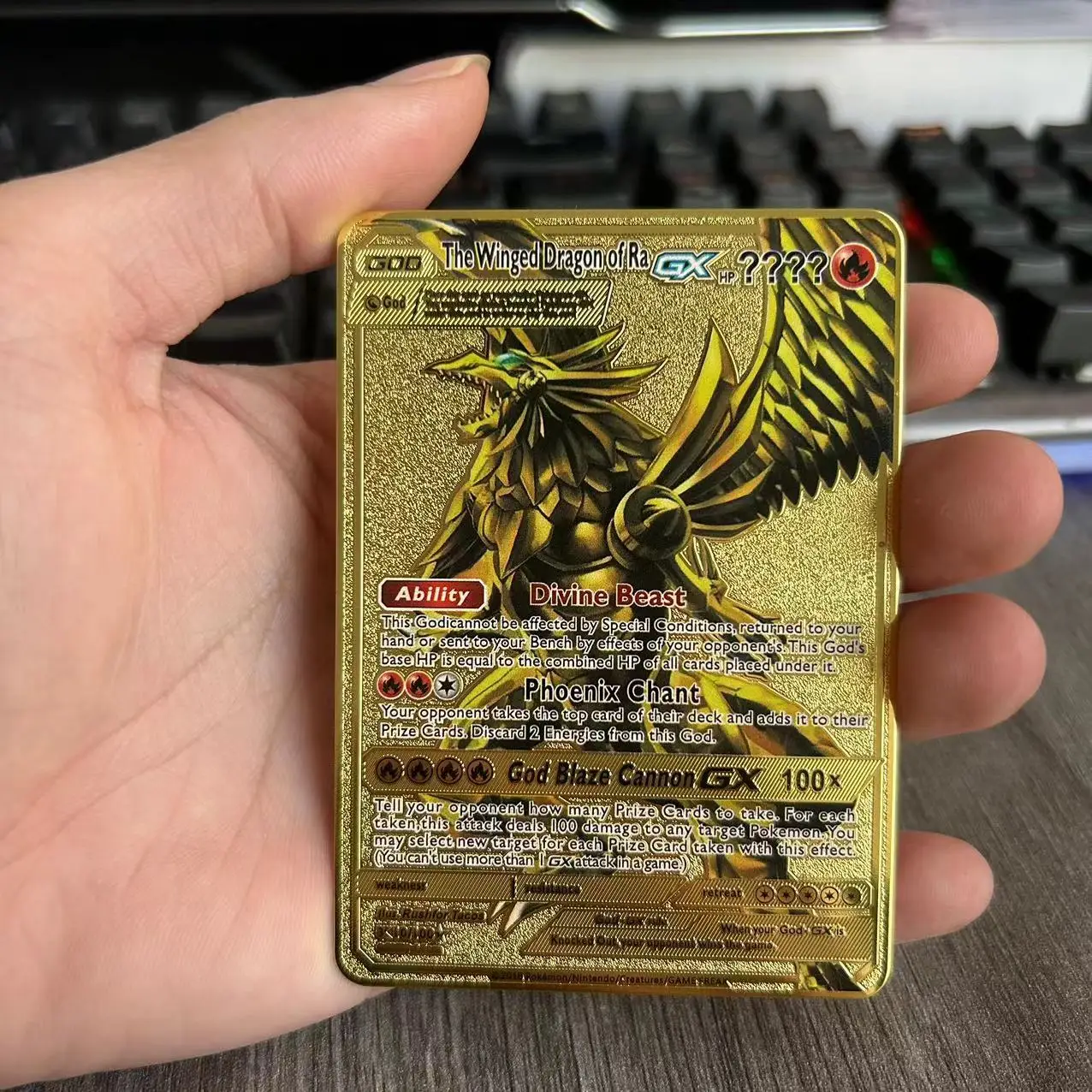 Pokemon Vmax V GX EX Tarjeta de Metal dorado brillante, juego francés, equipo de lucha, Serie de pedidos, regalo de Navidad para niños, más nuevo