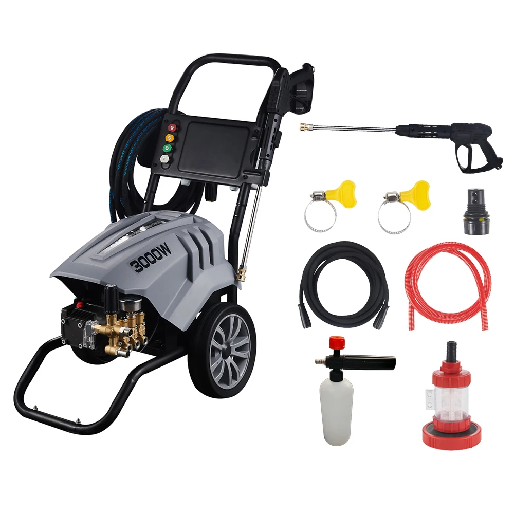 

3000 Вт, хорошая цена, портативное оборудование, комплект электрического очистителя с водяным насосом, автомойка, автомойка высокого давления