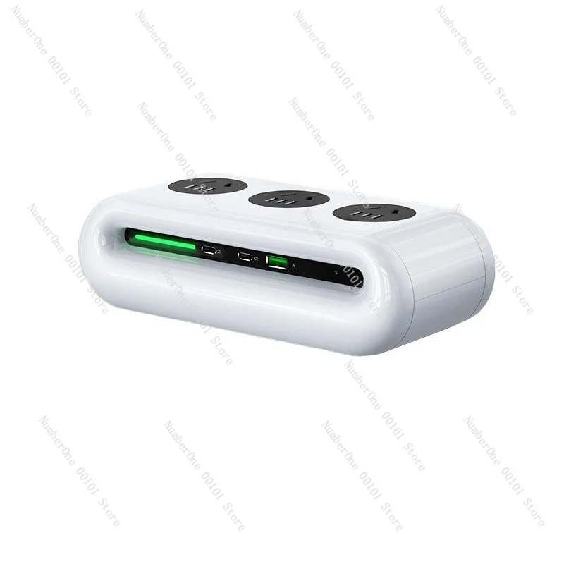 

Hodoufan Cloud Desktop Power Strip, 65W Fast Charge USB-C Socket, 2500W AC Outlet, Logo Custom