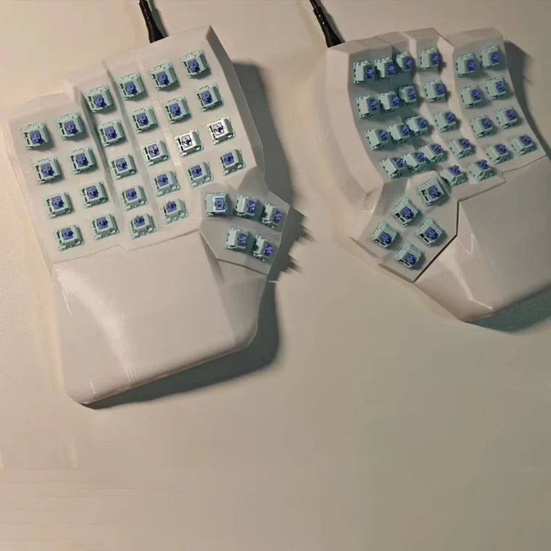 Разделенная клавиатура Dactyl Manuform, эргономичная изогнутая клавиатура, индивидуальная проводная однорежимная офисная игровая клавиатура VIAl