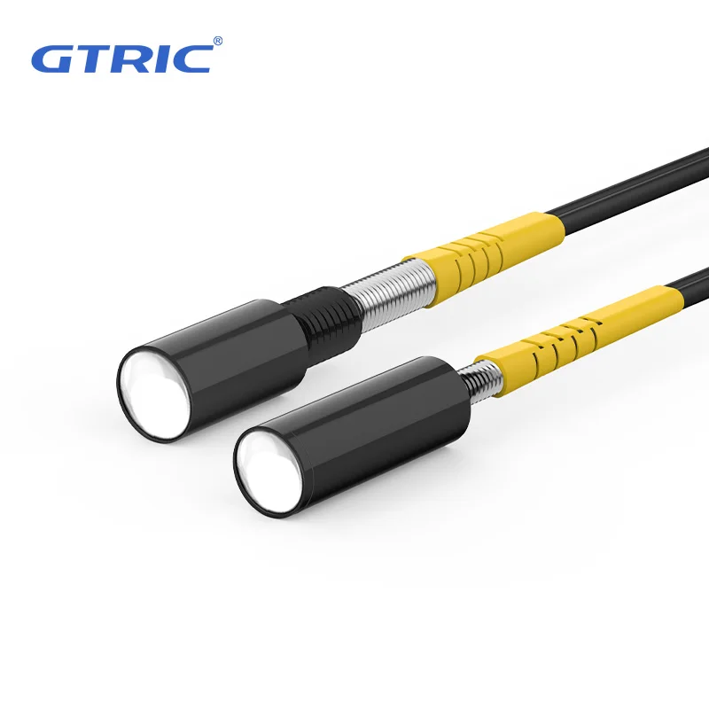 GTRIC Color Detection Photoelectric Sensor Coaxial Probe RGB Light Source DC24V Color Fiber Optical Sensor