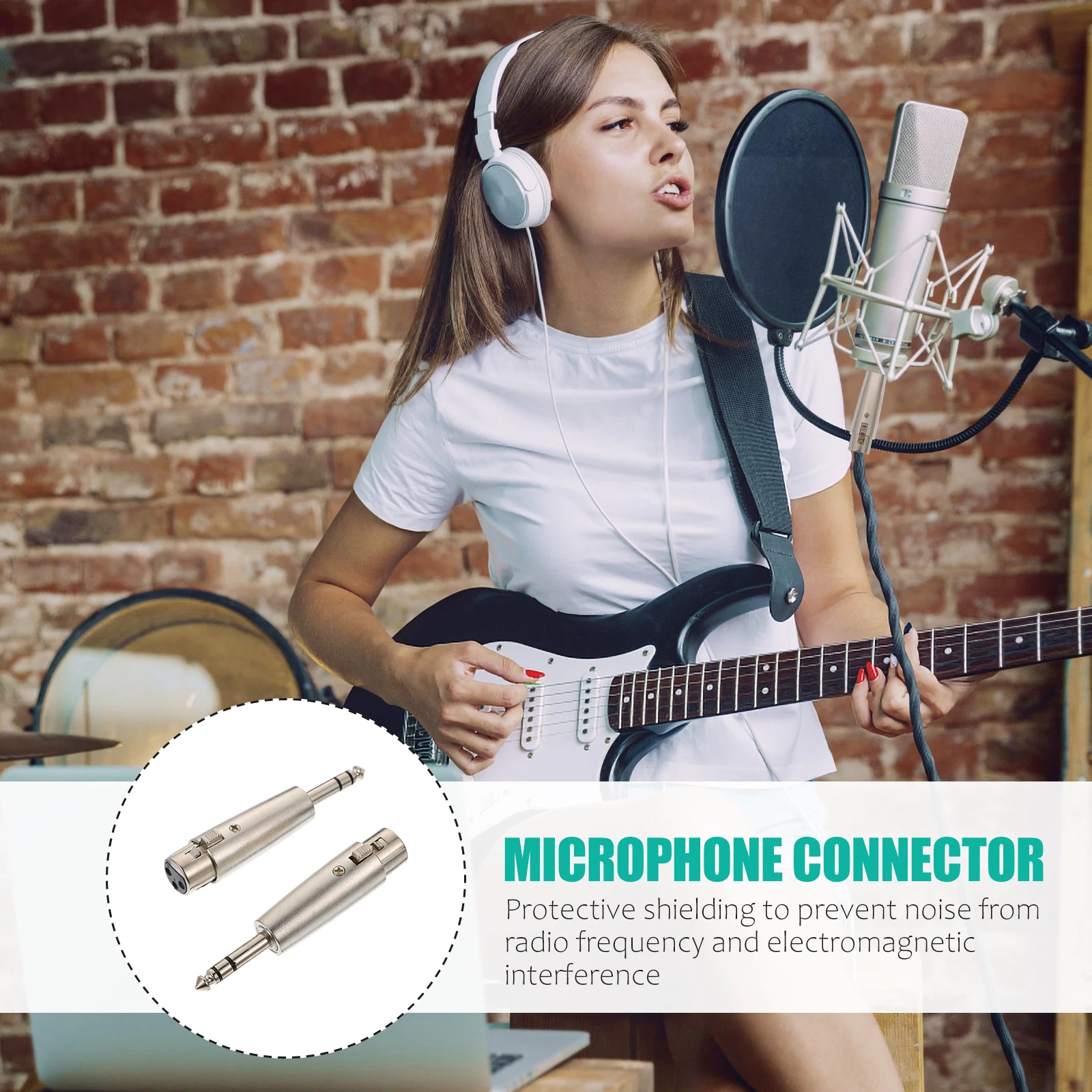 

Stereo Jack Cable Canthoom Plug Audio Adapter Converter Male XLR 3-pin Mic Connector