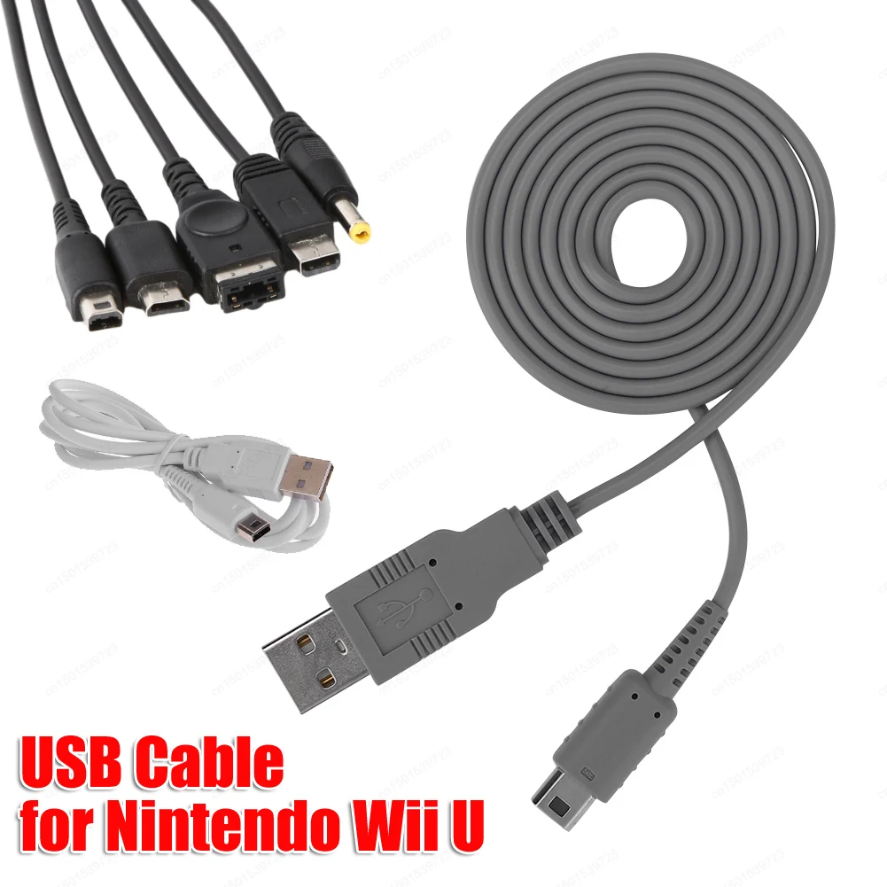 1m USB Charging Cable for Nintendo WII U Host Gaming Controller Data Power Charger Wire Cord Gamepad Console Power Supply Lines