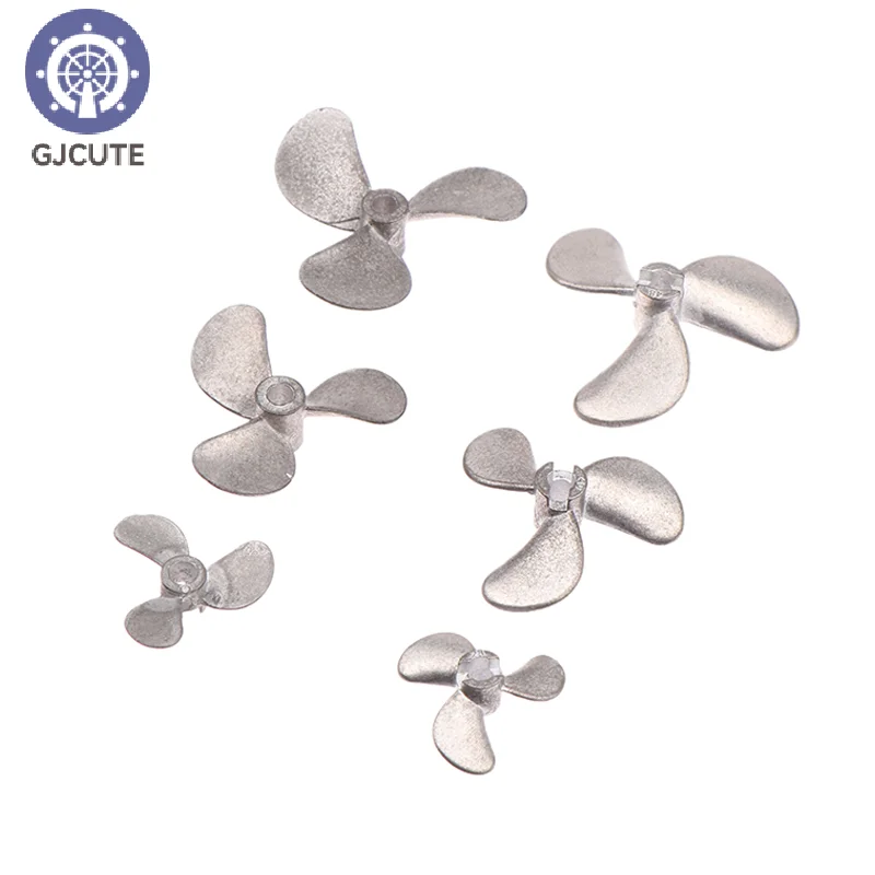 1PC Right Left Hand 4mm Shaft 3-Blades Metal Propeller Submerged Prop 28mm 40mm 48mm For RC Boat Marine Tug Bait