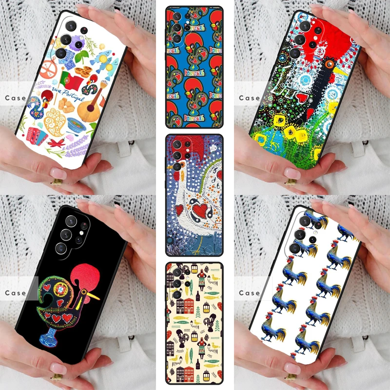Viva Portugal Portuguese Symbols TPU Phone Case for Samsung Galaxy S26 S25 S24 S23 S22 S21 S20 Note10 Plus FE Ultra Cover