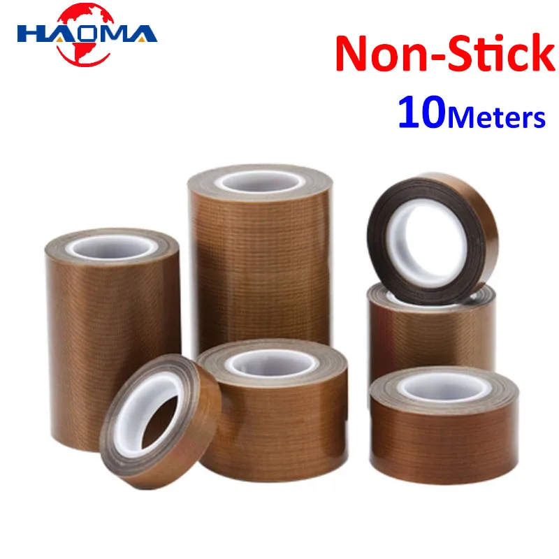 10M PTFE Tape Cloth Without Adhesive Insulated High Temperature Resistant Sealing PTFE Tapes No Glue