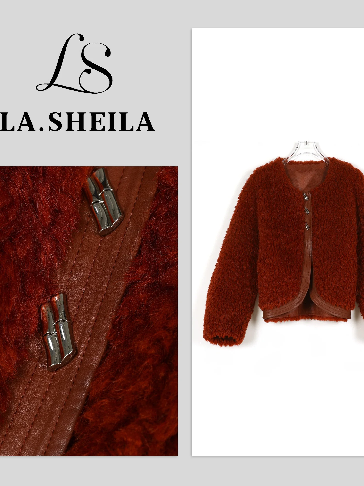 Giacca Corta Donna in Finta Pelle Effetto Velluto, Nuova Collezione Autunno Inverno, Stile Casual e Vestibilità Ampia in Fibra di Poliestere