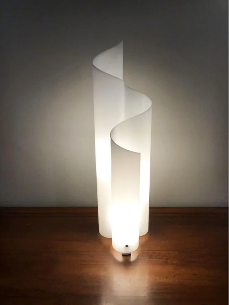 Simplicity Modernity Individuality Creativity Iceberg Standing Lamp Designer Artistic Sophistication New Acrylic Drum Lamp