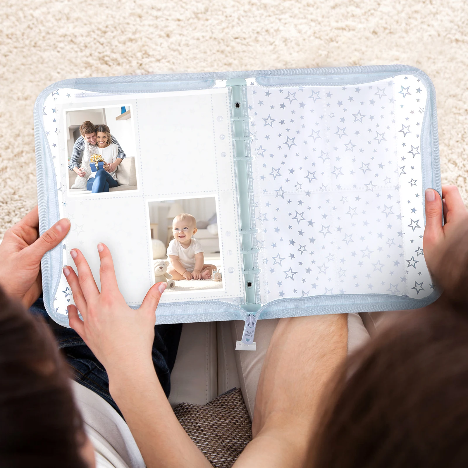 

A5 Zipper Album Sturdy PVC Kpop Photocard Holder Book Large Capacity Photocard Binder Kpop Sleeves Card Holder Mini Storage