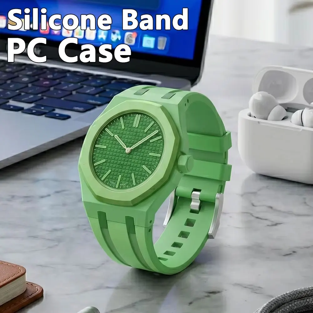 Kit de modificación para reloj Swatch x Audemars Piguet Royal Pop, caja de PC, correa de conversión de bolsillo a reloj de pulsera