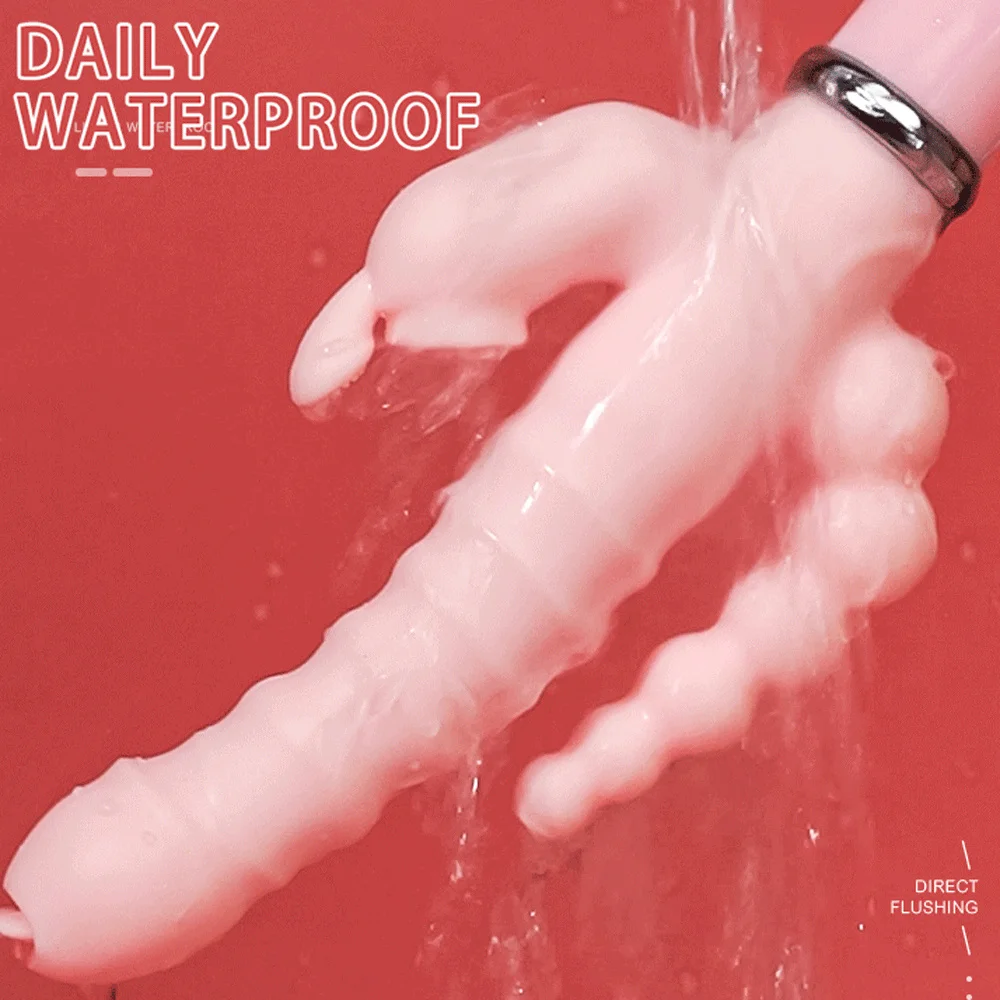 3 In 1 Dildo Vibrator Tongue Licking Rabbit Patting G Spot Clit Vagina Stimulator Anal Plug Adult Sex Toys For Women Masturbator - Image 4