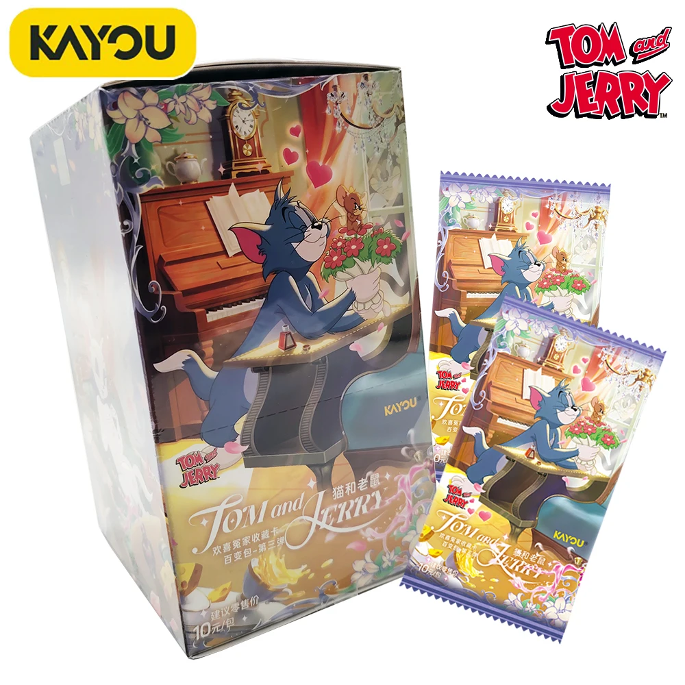 

New Official Kayou Tom and Jerry Collection Cards Encourage Child's Holiday Gifts American Comedy Animation Creative Peripheral