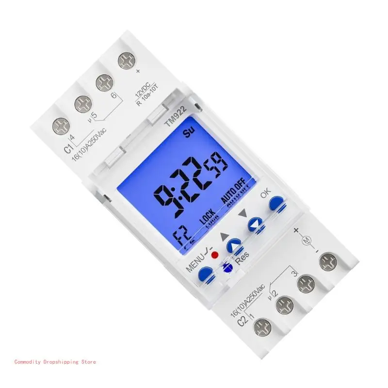 Energy Saving Programmable Timers Switches Two Way Control & Easy Installation Timing Switches for Various Applications