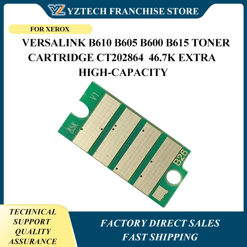 

10pcs Chip 106R03945 For Xerox VersaLink B610 B605 B600 B615 Toner Cartridge CT202864 46.7K Extra High-Capacity