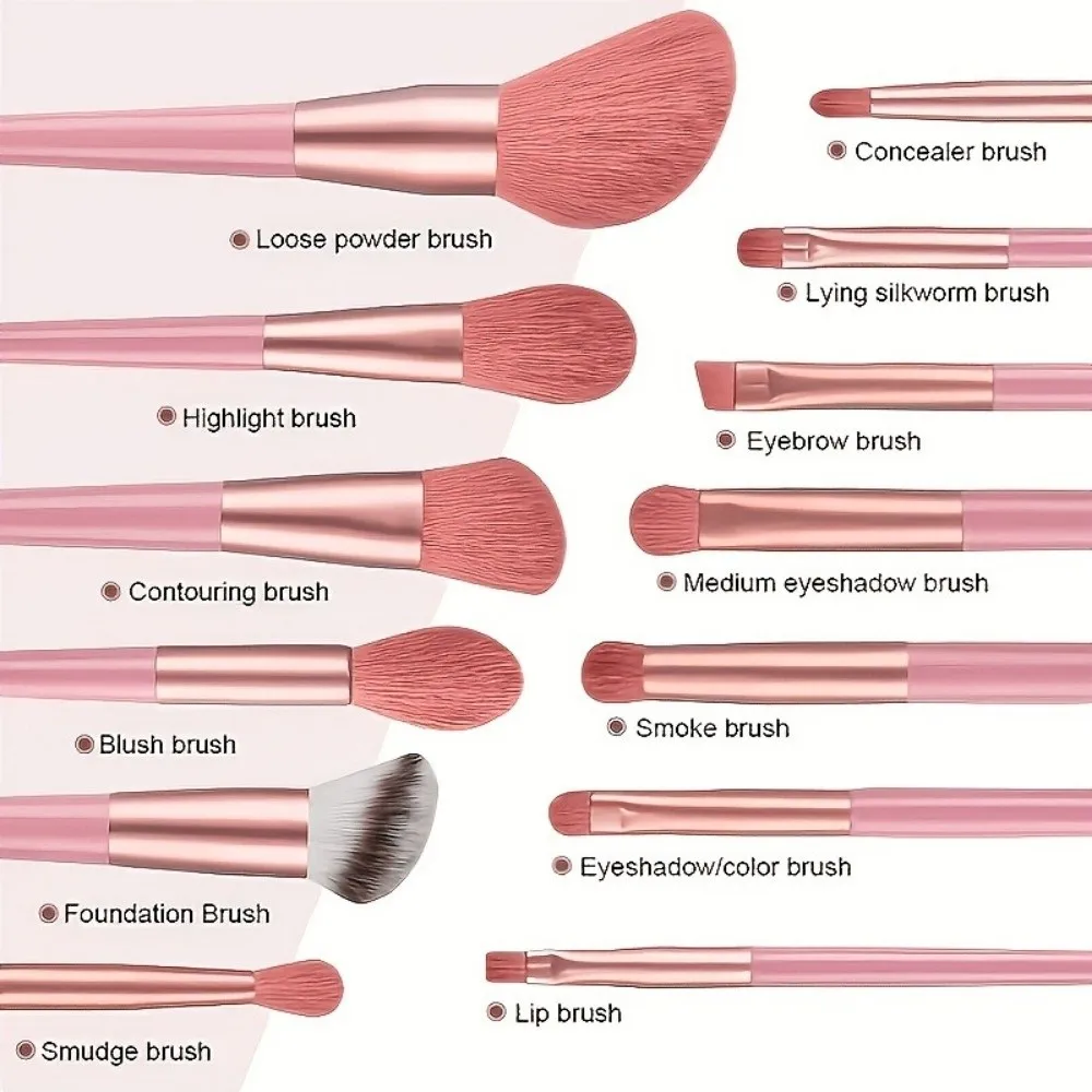 33-teiliges Make-up-Pinsel-Set mit weichen Borsten, hochwertige, flauschige professionelle Make-up-Pinsel, komplettes Set für Anfänger, Konturpinsel – Detail 3