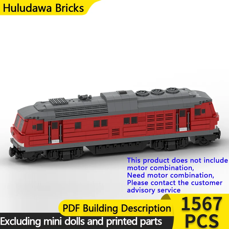

Модель городского автомобиля MOC, строительные кирпичи, железная дорога BR 232, дизельный локомотив, модульная технология, подарки, праздник, сборка, детские игрушки, костюм
