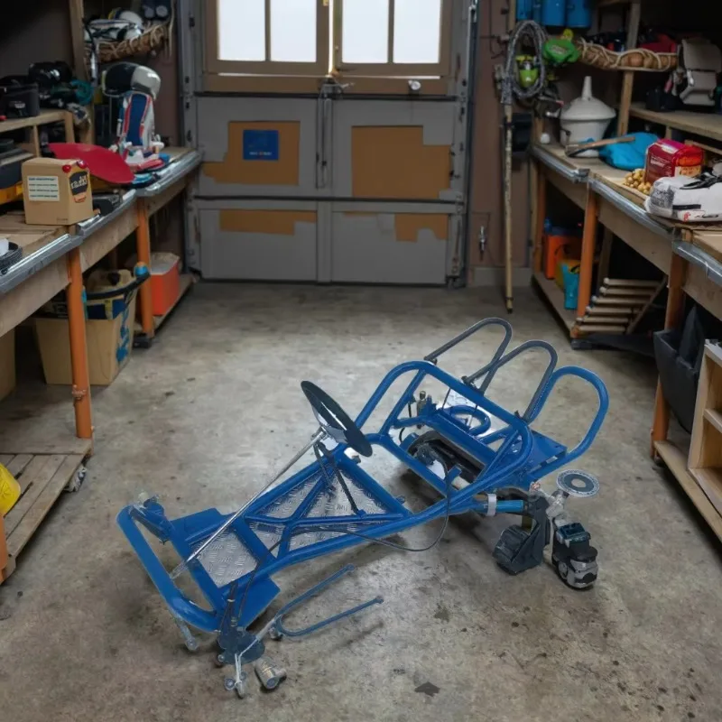 Acessórios para Kart de Drift Modificado HANBON 168CC, Conjunto Completo de Estrutura em Aço, Direção, Eixo Traseiro, Suspensão, Freio a Disco