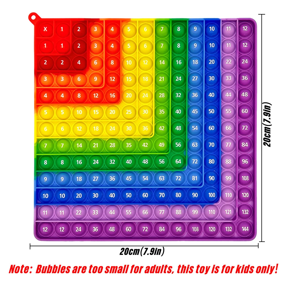 Math Games Multiplication Practice 12x12 Times Table Educational Fidget Toys, Interactive Numbers Learning Games Gifts for Kids